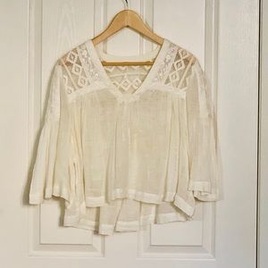 Free People Ivory Boho  top